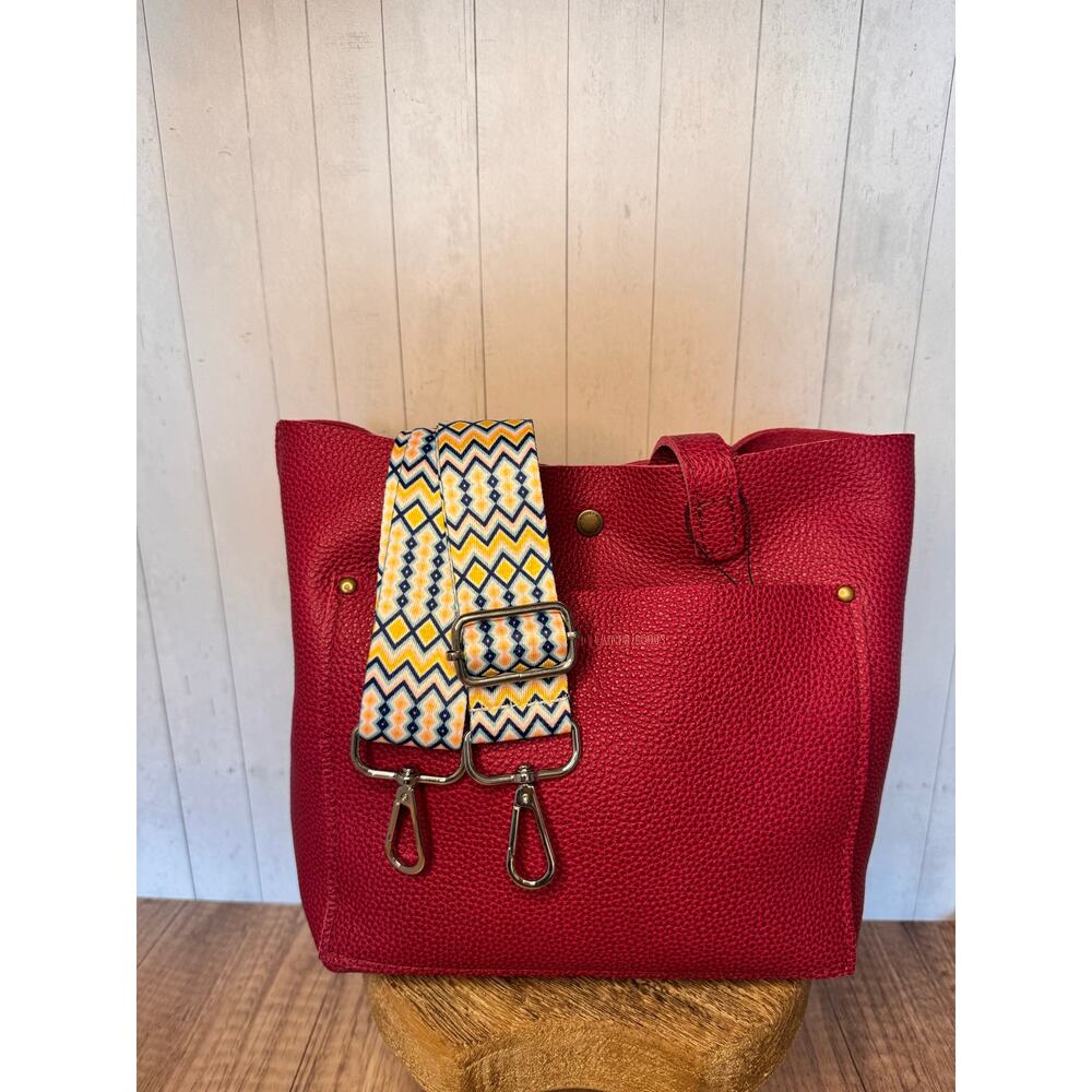 Blue Pink Yellow Geometric Purse Strap Crossbody Bag Strap Purse Strap NEW